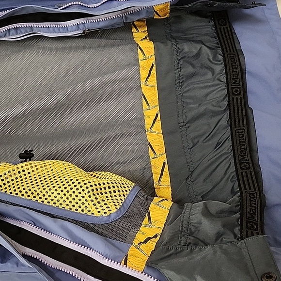 Marmot Women's Jacket  Rain Coat Outdoor Blue  Detachable Hood Size Medium - Picture 13 of 16